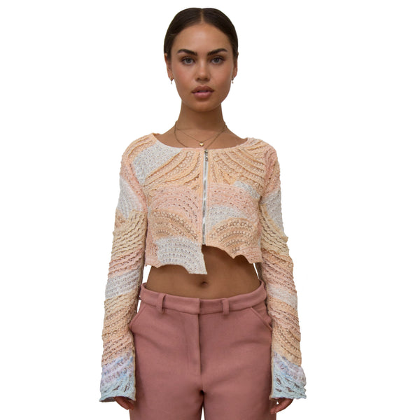 Kazia Asymmetrical Lace Jacket