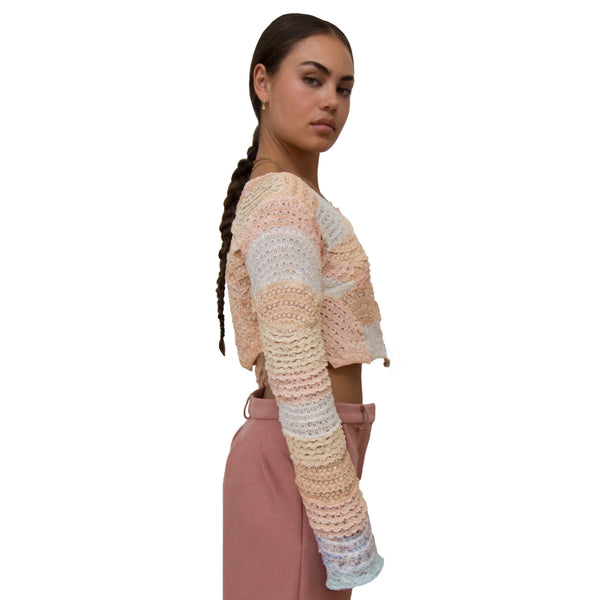 Kazia Asymmetrical Lace Jacket
